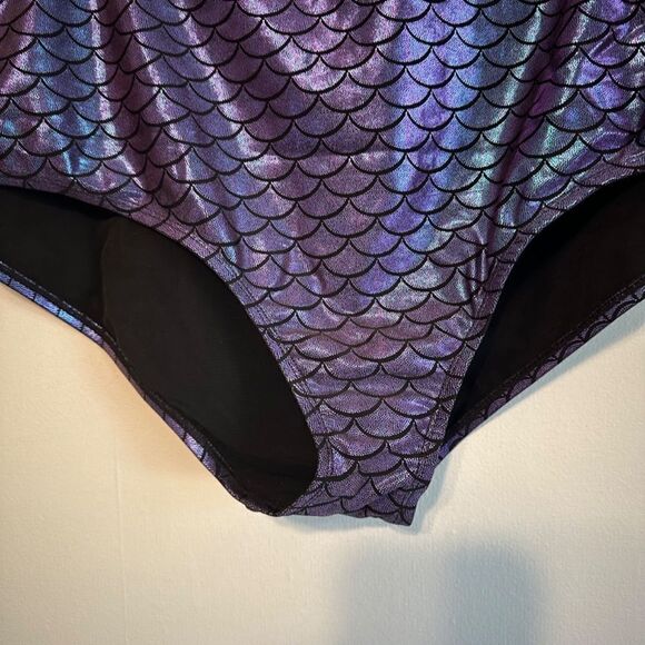 TORRID PURPLE IRIDESCENT MERMAID HIGH WAIST SWIM BOTTOM 4X - Picture 11 of 14